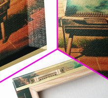 Load image into Gallery viewer, Barbecue Grill, Farmhouse Wall Art, Outdoors Art, Grill Gifts, Canvas Print, Wall Hanging, Portrait Art, Man Cave Art, Office Wall Decor