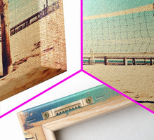 Load image into Gallery viewer, Beach, Volleyball, Beach Decor, Sports Art, Canvas Print, Wall Hanging, Portrait Art, Volleyball Mom, Tiny House Decor, Family Gift