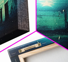 Carregar imagem no visualizador da galeria, Abandoned Building, Spooky Art Print, Horror Home Decor, Canvas Print, Wall Hanging, Portrait Art, Anniversary Gift, Tiny House Decor