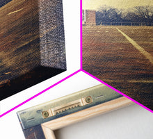 Cargar imagen en el visor de la galería, Football Field, Football Wall Art, Sports Wall Art, Canvas Print, Wall Hanging, Portrait Art, Man Cave Art, Teacher Gift, Apartment Wall Art