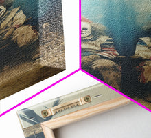 Load image into Gallery viewer, Clown Art, Clown Print, Canvas Print, Wall Hanging, Portrait Art, Halloween Wall Decor, Spooky Room Decor, Moody Wall Art, Horror Decor