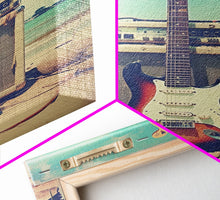 Load image into Gallery viewer, Electric Guitar, Guitar Wall Art, Music Wall Art, Canvas Print, Wall Hanging, Portrait Art, Guitar Player Gift, Music Wall Decor, Beach Art