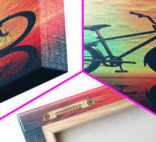 Load image into Gallery viewer, Retro 1980s Bike Canvas Print, Bicycle Art, Framed Wall Art, Fine Art Photography Print, Retro Inspired Wall Decor, Man Cave Art, Office Art