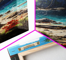 Load image into Gallery viewer, Beach Wall Art, Framed Canvas Print, Beach Canvas Wall Art, Long Beach Wall Art - "Abandoned" - Stuck On A Desert Island