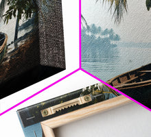 Load image into Gallery viewer, An Abandoned Canoe In The Florida Everglades - Florida Art - Framed Canvas Print - Liminal Spaces - Cool Wall Art - Eclectic Decor