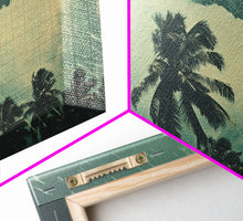 Carregar imagem no visualizador da galeria, A Florida Rain Storm, Framed Canvas Print, Liminal Art, Liminal Spaces, Framed Wall Art, Game Room Decor, Dark Moody Art