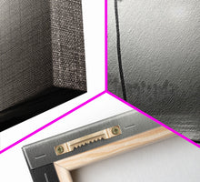 Load image into Gallery viewer, Black And White Florida Rain Storm, Framed Canvas Print, Liminal Art, Liminal Spaces, Framed Wall Art, Office Decor, Dark Moody Art