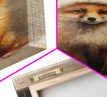 Carregar imagem no visualizador da galeria, Cute Christmas Red Fox - Farmhouse Christmas Decor - Fawn Dressed For Christmas - Xmas Decor - Christmas Wall Art- Holiday Decorations