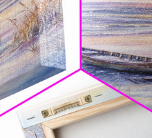 Carregar imagem no visualizador da galeria, Abandoned Canoe On The Beach, Framed Canvas Print, Nautical Decor, Christmas Outdoor Decor, Christmas Prints Wall Art