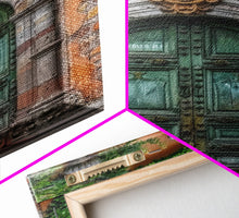 Cargar imagen en el visor de la galería, Change23 Hacienda Architecture Framed Canvas Print, Mexican Wall Art, Art of Mexico, Original Artwork, Wood Framed Ready To Hang