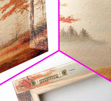 Carregar imagem no visualizador da galeria, Canvas Print of Serene Autumn Path with Misty Background, Fall Wall Art, Seasonal Decor, Gift Idea, Modern Farmhouse, Autumn Landscape