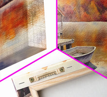 Load image into Gallery viewer, Autumn's Reflections - holiday decor, watercolor Christmas, Christmas wall art, winter wall art, holiday art gift