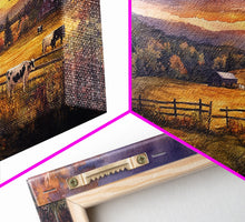 Load image into Gallery viewer, Christmas decor farmhouse, canvas print, Christmas home decor, extra large Christmas decor, rustic Christmas art, holiday wall art