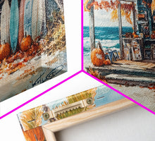 Load image into Gallery viewer, beach Christmas, Christmas beach art, tropical Christmas decor, canvas print, beach Christmas decor, holiday wall art