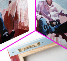 Load image into Gallery viewer, Black And White Cowboy Framed Canvas Print Moody Landscape Fall Art Above Sofa Decor Rustic Western Cowboy Autumn Wall Art