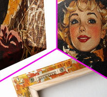 Carregar imagem no visualizador da galeria, Cute Fall Cowgirl Amongst The Autumn Leaves, Gift or Autumn Decor, Perfect Addition to Home and Office Interiors