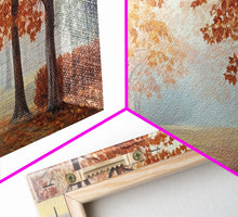 Load image into Gallery viewer, Elegant Christmas party with guests in formal attire by a Christmas tree Framed Canvas Print, holiday wall art for classy Christmas decor