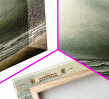 Load image into Gallery viewer, Beach Wall Art, Framed Canvas Print, Newport Beach Art, Beach House Decor, Drab and Moody / Subdued Wall Art, A Stormy Day