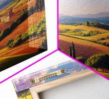 Load image into Gallery viewer, Beautiful Italian Villa and Countryside, Extra Large Wall Art, Framed Panoramic Canvas Print, Framed Wall Decor