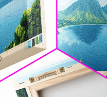 Load image into Gallery viewer, Alor Island, Indonesia Panoramic Print, Vacation Gift, Indonesia Wall Art, Beach Painting, Beach Decor, Beach Or Lakehouse Art