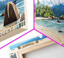 Load image into Gallery viewer, Anse Source d’Argent, Seychelles Panoramic Print, Vacation Gift, Seychelles Wall Art, Vacation Wall Art, Vacatation Memories, Beach Decor, Beach Or Lakehouse Art