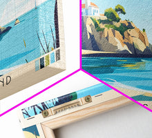 Carregar imagem no visualizador da galeria, Armona Island, Portugal Panoramic Print, Vacation Gift, Portugal Wall Art, Beach Painting, Beach Decor, Beach Or Lakehouse Art