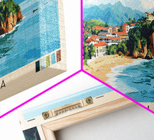 Carregar imagem no visualizador da galeria, Bahia Inglesa, Chile Panoramic Beach Print, Vacation Gift, Chile Wall Art, Framed Canvas Print, Framed Beach Painting