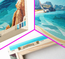 Carregar imagem no visualizador da galeria, Balos Beach, Greece Panoramic Beach Print, Vacation Gift, Greece Wall Art, Beach Painting, Beach Decor, Beach Painting