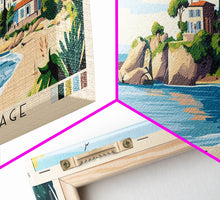 Load image into Gallery viewer, Belle Mare Plage, Mauritius Panoramic Beach Print, Vacation Gift, Mauritius Wall Art, Framed Canvas Print, Framed Beach Painting