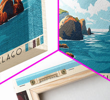 Load image into Gallery viewer, Berlengas Archipelago, Portugal Panoramic Print, Vacation Gift, Portugal Wall Art, Beach Painting, Beach Decor, Beach Or Lakehouse Art