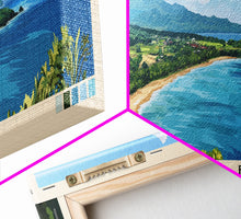 Load image into Gallery viewer, Bloody Bay, Jamaica Panoramic Beach Print, Vacation Gift, Jamaica Wall Art, Beach Painting, Beach Decor, Beach Painting