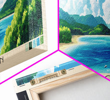 Load image into Gallery viewer, Blue Lagoon, Malasyia Panoramic Print, Vacation Gift, Malasyia Wall Art, Vacation Wall Art, Vacatation Memories, Beach Decor, Beach Or Lakehouse Art