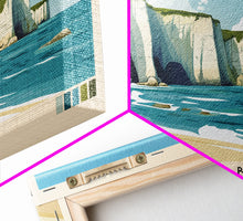 Load image into Gallery viewer, Botany Bay, United Kingdom Panoramic Print, Vacation Gift, United Kingdom Wall Art, Beach Painting, Beach Decor, Beach Or Lakehouse Art