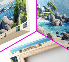 Load image into Gallery viewer, Boulders Beach, Cape Town Panoramic Print, Vacation Gift, Cape Town Wall Art, Vacation Wall Art, Vacatation Memories, Beach Decor, Beach Or Lakehouse Art