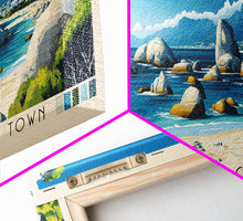 Load image into Gallery viewer, Boulders Beach, Cape Town, South Africa Panoramic Print, Vacation Gift, South Africa Wall Art, Beach Painting, Beach Decor, Beach Or Lakehouse Art