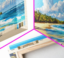 Load image into Gallery viewer, Bávaro Beach, Dominican Republic Panoramic Beach Print, Vacation Gift, Dominican Republic Wall Art, Beach Painting, Beach Decor, Beach Painting