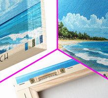 Carregar imagem no visualizador da galeria, Cabarete Beach, Dominican Republic Panoramic Print, Vacation Gift, Dominican Republic Wall Art, Beach Painting, Beach Decor, Beach Or Lakehouse Art