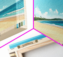 Carregar imagem no visualizador da galeria, Cable Beach, Australia Panoramic Beach Print, Vacation Gift, Australia Wall Art, Framed Canvas Print, Framed Beach Painting