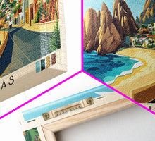 Carregar imagem no visualizador da galeria, Cabo San Lucas, Mexico Panoramic Print, Vacation Gift, Mexico Wall Art, Beach Painting, Beach Decor, Beach Or Lakehouse Art