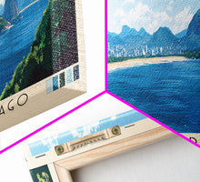 Carregar imagem no visualizador da galeria, Cairu Archipelago, Brazil Panoramic Print, Vacation Gift, Brazil Wall Art, Beach Painting, Beach Decor, Large Wall Art, Wood Frame Art