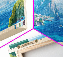 Carregar imagem no visualizador da galeria, Capri, Italy Panoramic Print, Vacation Gift, Italy Wall Art, Vacation Wall Art, Vacatation Memories, Beach Decor, Beach Or Lakehouse Art