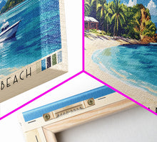 Cargar imagen en el visor de la galería, Cast Away Island Beach, Fiji Panoramic Print, Vacation Gift, Fiji Wall Art, Beach Painting, Beach Decor, Beach Or Lakehouse Art