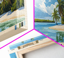 Cargar imagen en el visor de la galería, Cat Island, Bahamas Panoramic Beach Print, Vacation Gift, Bahamas Wall Art, Beach Painting, Beach Decor, Beach Painting