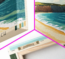 Cargar imagen en el visor de la galería, Cavendish Beach, Canada Panoramic Beach Print, Vacation Gift, Canada Wall Art, Framed Canvas Print, Framed Beach Painting