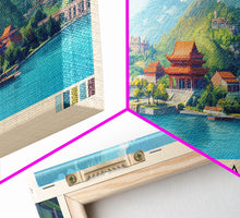 Cargar imagen en el visor de la galería, Changdao, China Panoramic Print, Vacation Gift, China Wall Art, Vacation Wall Art, Vacatation Memories, Beach Decor, Beach Or Lakehouse Art