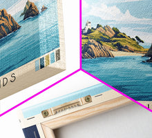 Cargar imagen en el visor de la galería, Chausey Islands, France Panoramic Beach Print, Vacation Gift, France Wall Art, Beach Painting, Beach Decor, Beach Painting