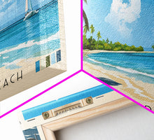 Cargar imagen en el visor de la galería, Chill Island Beach, Bahamas Panoramic Beach Print, Vacation Gift, Bahamas Wall Art, Beach Painting, Beach Decor, Beach Painting