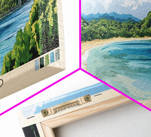 Cargar imagen en el visor de la galería, Coiba Island, Panamá Panoramic Beach Print, Vacation Gift, Panamá Wall Art, Beach Painting, Beach Decor, Beach Painting