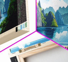 Load image into Gallery viewer, Coron, Philippines Panoramic Print, Vacation Gift, Philippines Wall Art, Beach Painting, Beach Decor, Large Wall Art, Wood Frame Art