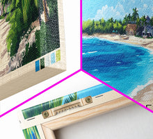 Load image into Gallery viewer, Cozumel, Mexico Panoramic Print, Vacation Gift, Mexico Wall Art, Beach Painting, Beach Decor, Beach Or Lakehouse Art